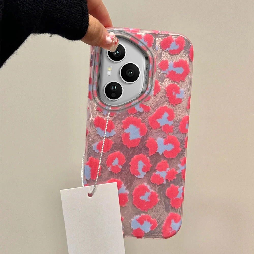 Funda de teléfono para mujer con estampado de leopardo rosa para Honor 400 200 90 Smart Pro Magic7 6 5 70 Lite X9a X9c X9b X8b X8a X8c X7c X6c X6b - imagen 4