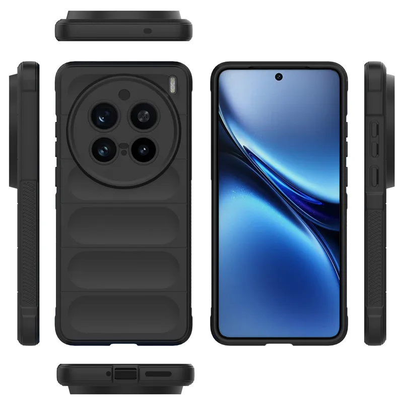 Para Vivo X200 Pro funda para Vivo X90 X100 X200 Pro funda de goma a prueba de golpes parachoques protector de silicona suave para Vivo X200 X100 X90 - imagen 3