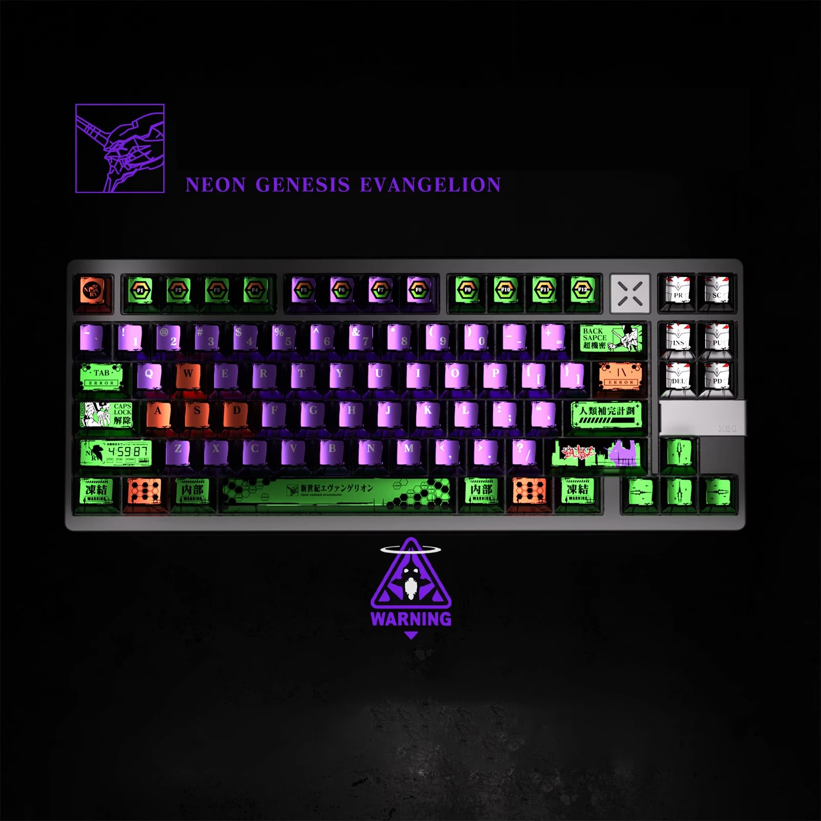 Teclas PBT de sublimación de tinte de 5 lados, 128 teclas, teclas con revestimiento metálico, perfil de cereza para interruptores Cherry MX, Teclado mecánico