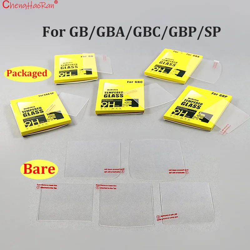 1 unidad para GB GBA GBC GBP SP consola de juegos película de pantalla templada película protectora de pantalla desnuda y empaquetada - imagen 2
