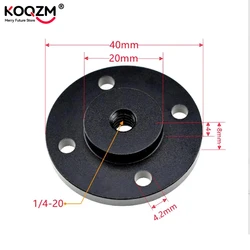 Placa Metálica para Montaje en Pared con Adaptador 1/4″