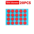 20PCS-Red-6mm