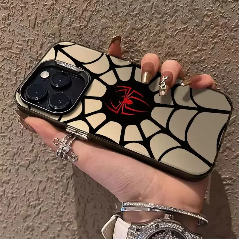 Funda de araña negra de lujo para OPPO, cubierta trasera mate a prueba de golpes para OPPO Realme 5, 8, 8i, 9i, 10, 11 Pro, C12, C15, C20, C21Y, C31, C33, C35, C53, C55, 5G - imagen 4