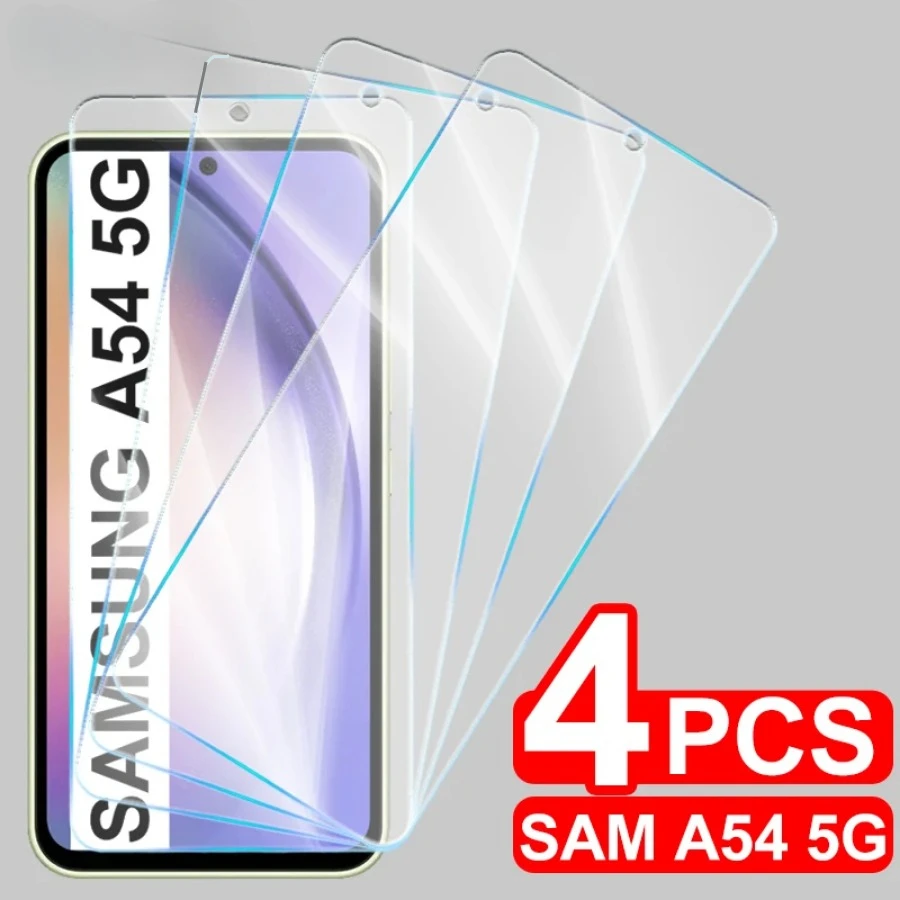 4 Uds vidrio templado para Samsung Galaxy A54 A24 A34 A23 A33 A52 A26 A36 A56 vidrio protector para Samsung F16 M16 M06 A06 A16 5G