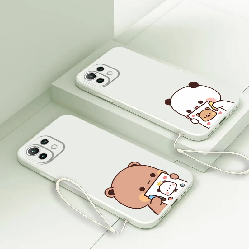 Funda de teléfono de oso de pareja de dibujos animados para Xiaomi Mi 10T 11T 12T Pro 11 12 Lite 13 funda suave - imagen 5