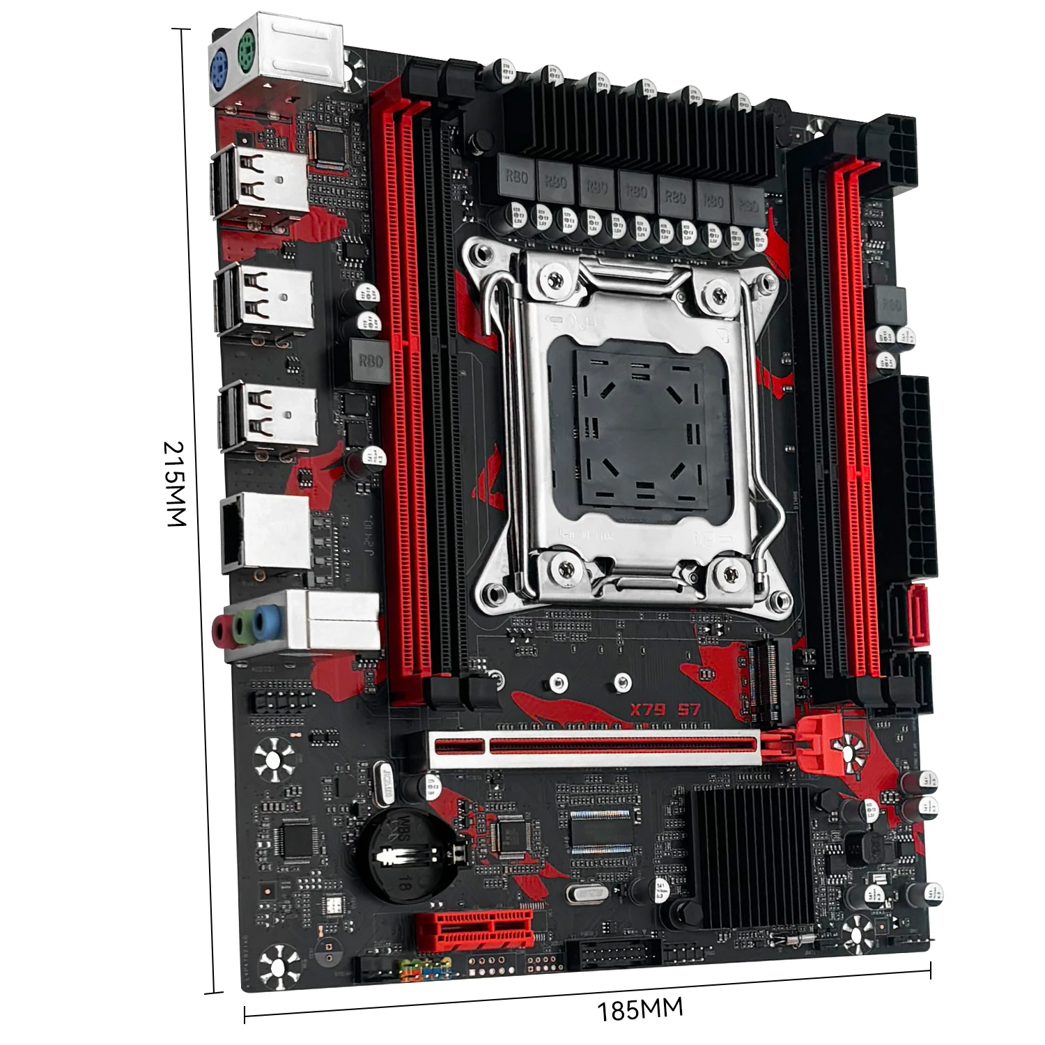 Placa base MACHINIST X79 S7 compatible con procesador de CPU Intel Xeon E5 v1 y v2 LGA 2011 DDR3 REG ECC RAM placa base de doble canal - imagen 2