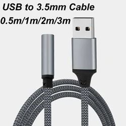 Adaptador USB-A 3,5mm Jack para Auriculares y Altavoces