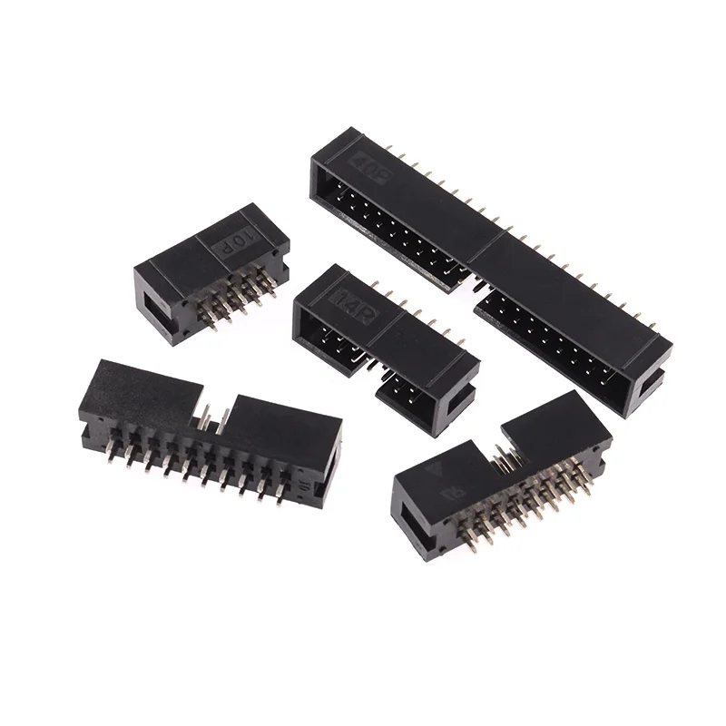 Caja de enchufes con Pin recto macho ISP, conector PCB IDC, DC3 6/8/10/14/16/20/26/30/34/40/50/64P, 10 piezas, 2,54 MM de paso JTAG - imagen 5