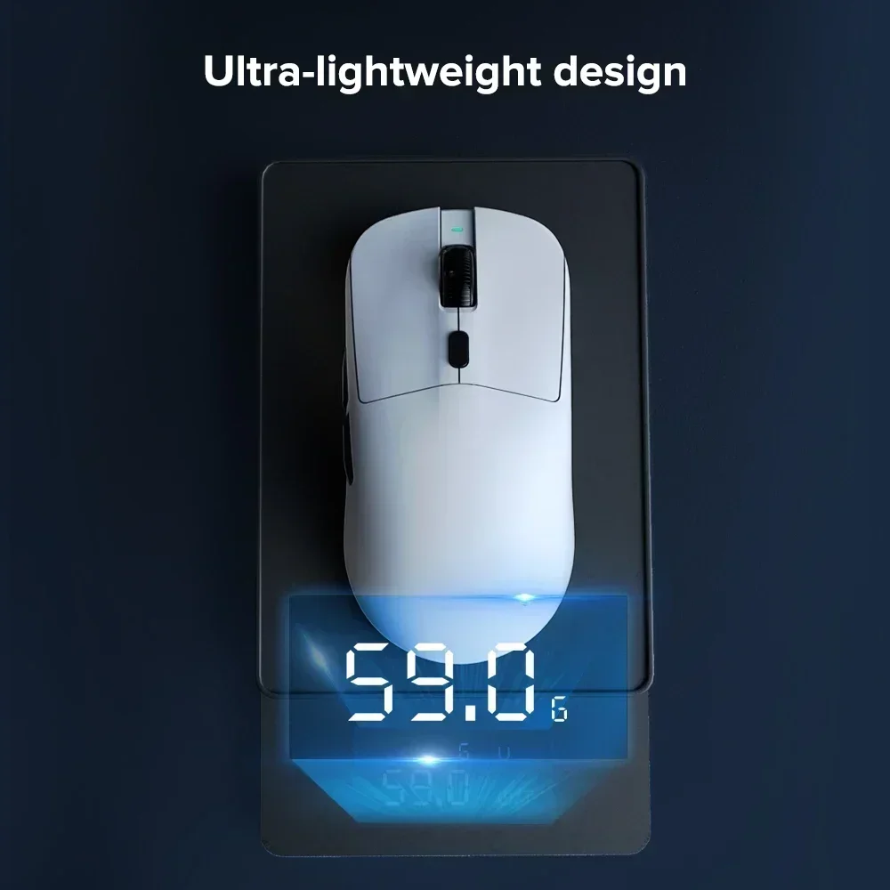 Kysona M617 8khz inalámbrico Bluetooth ratón para juegos ligero PAW3395 26000DPI ratón para juegos por cable recargable de baja latencia - imagen 3