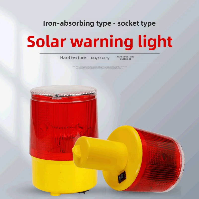 Lámpara estroboscópica de alarma, luz de advertencia LED, luz de advertencia LED intermitente, lámpara estroboscópica de alarma de seguridad de emergencia de energía Solar