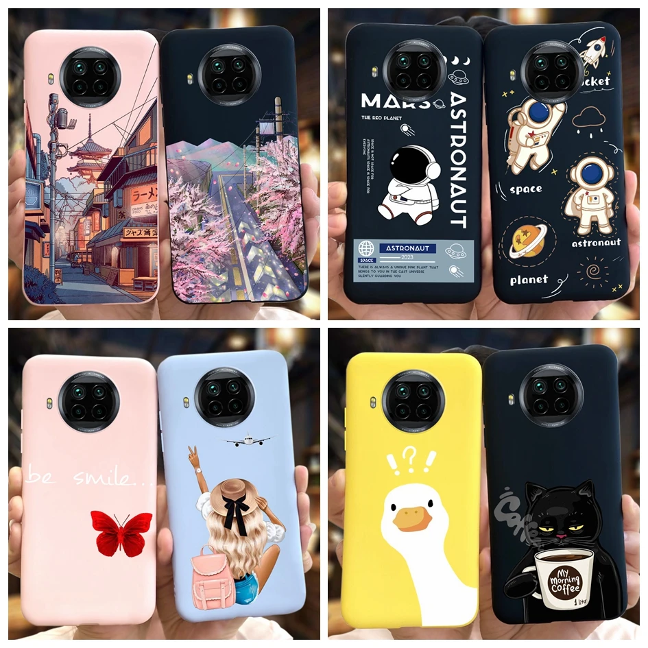 Funda de silicona suave para Xiaomi Mi 10T Lite 5G, carcasa trasera de 6,67 pulgadas con diseño de astronauta, parachoques