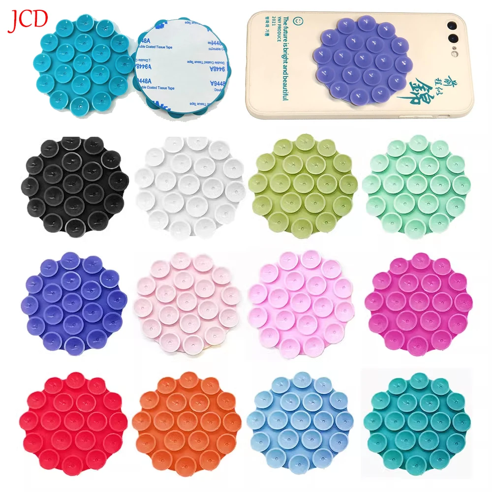 Soporte para teléfono con ventosa de silicona portátil, Mini pegatina de succión, soporte de navegación para coche, soporte Universal para teléfonos móviles, 2 uds. - imagen 2