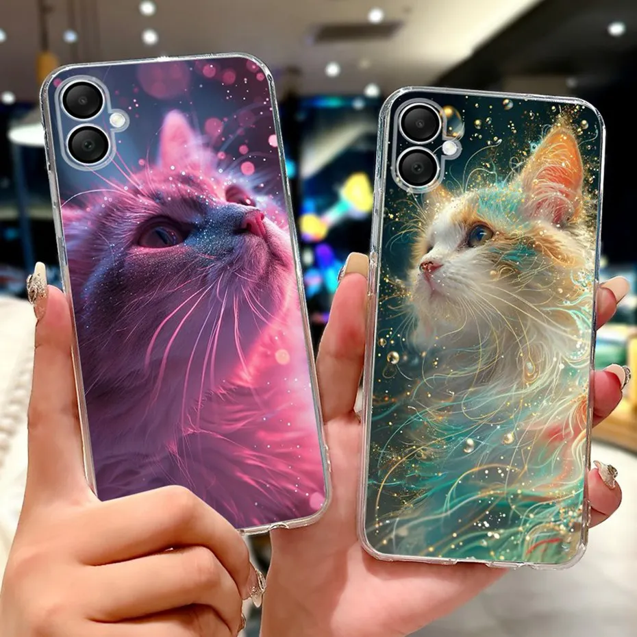 Funda bonita de dibujos animados para Samsung Galaxy A06 SM-A065F, funda trasera de silicona suave TPU para Samsung A06 4G - imagen 4