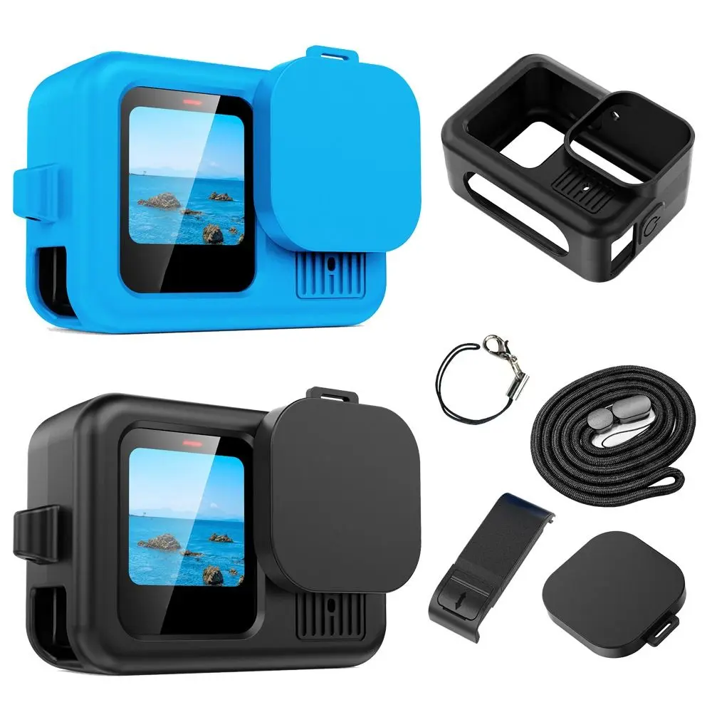 Cubierta lateral de batería abatible para GoPro Hero 13, tapa de puerta de batería extraíble negra, puerto de caja de carga para Go Pro 13, accesorios - imagen 4