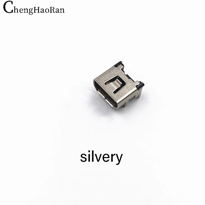 ChengHaoRan 2 piezas para consola Nintendo NDSL, interfaz de alimentación de carga, toma de corriente USB plateada - imagen 5