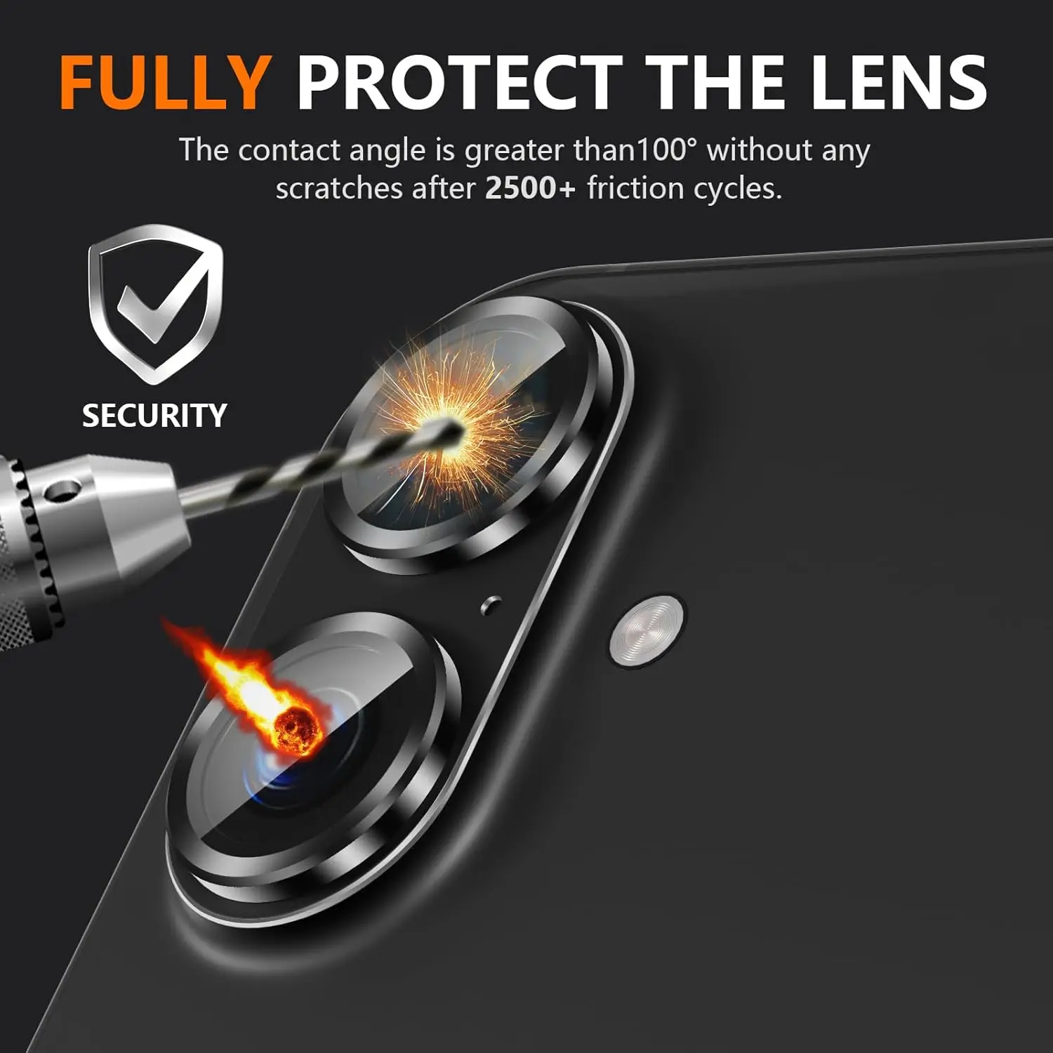 Cubierta protectora de lente de cámara de cristal metálico para iPhone 16e 16 E 15 Pro Max 14 Plus 13 Mini iPhone16 iPhone16e 16Plus película protectora - imagen 4