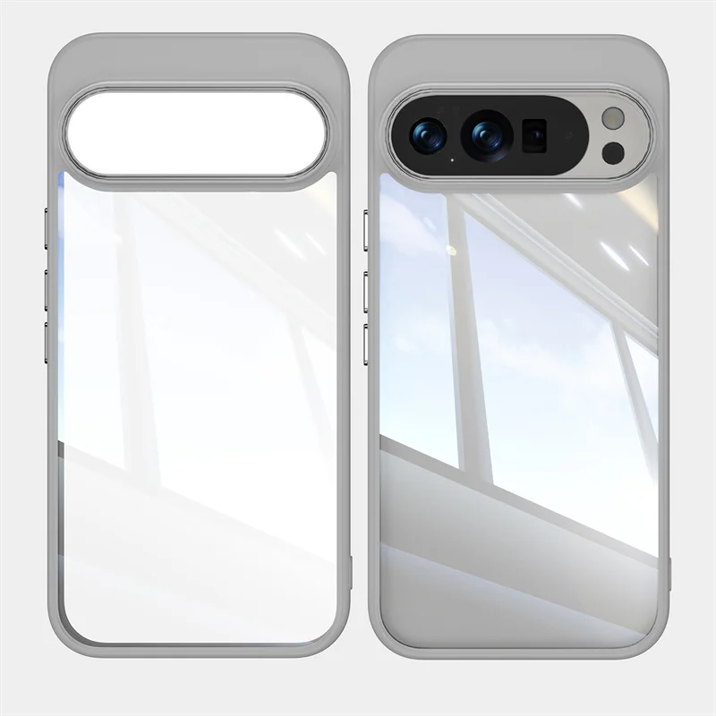 Funda de teléfono Armadura acrílica dura transparente Simple a prueba de golpes para Google Pixel 10 9 Pro XL 8A 9A lente de cámara cubierta trasera protectora - imagen 2