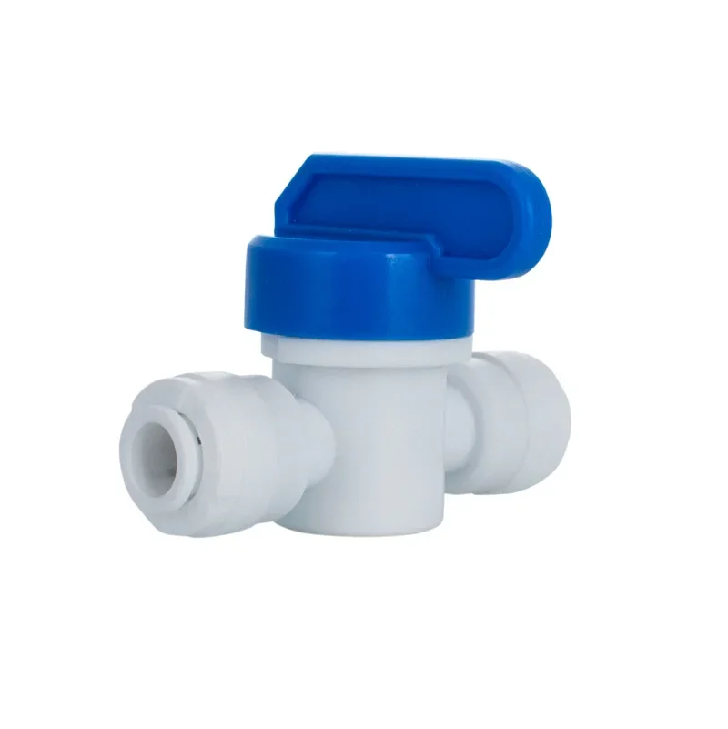 Manguera recta RO de 1/4 "OD, accesorios de Control de tuberías de conexión rápida, válvula de bola de agua de plástico, accesorios de acuario de ósmosis - imagen 4