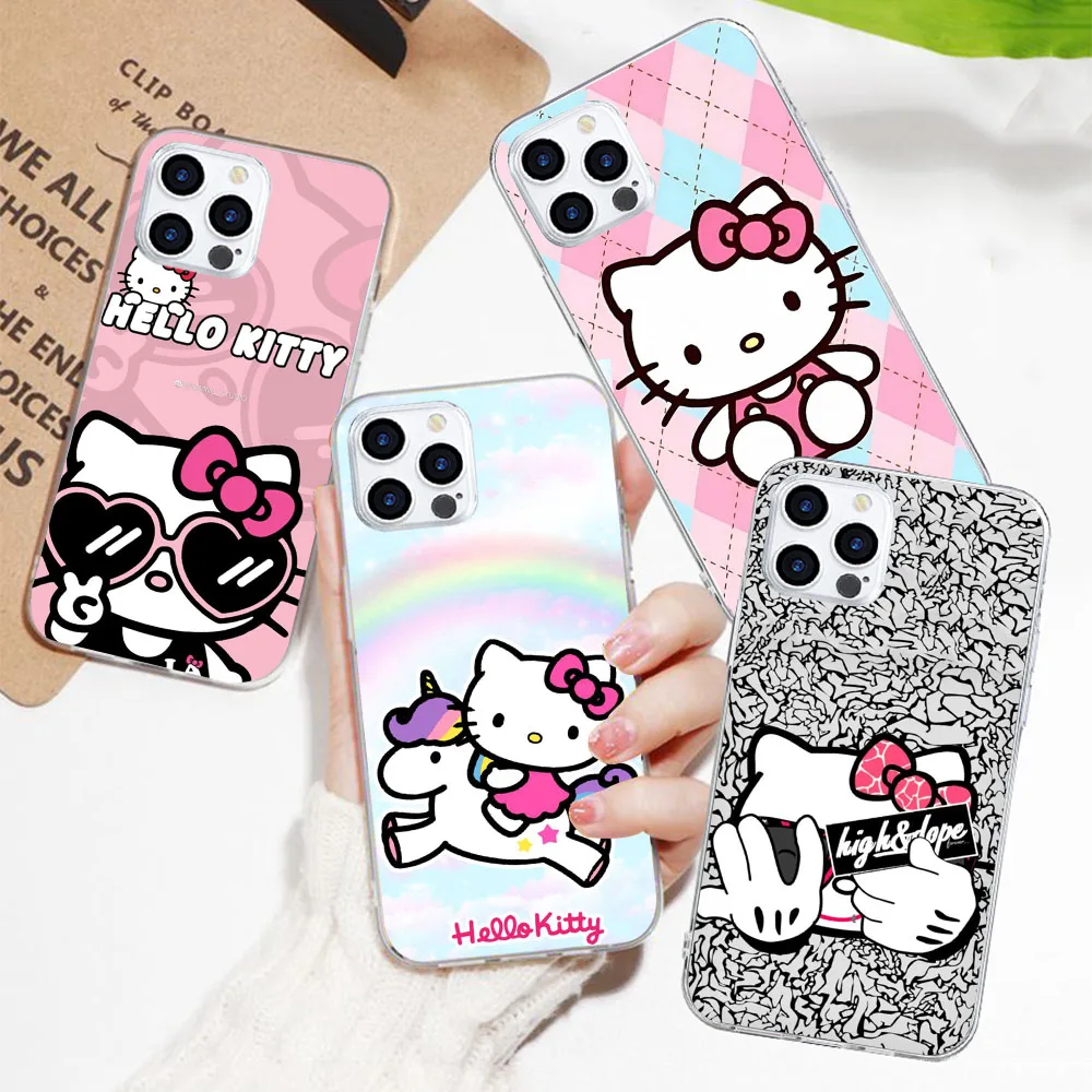 BY-39 Hello Kitty funda blanda para Moto G5 G5S G6 G7 One Zoom Action Hyper Macro Vision Fusion Play Plus Power - imagen 3