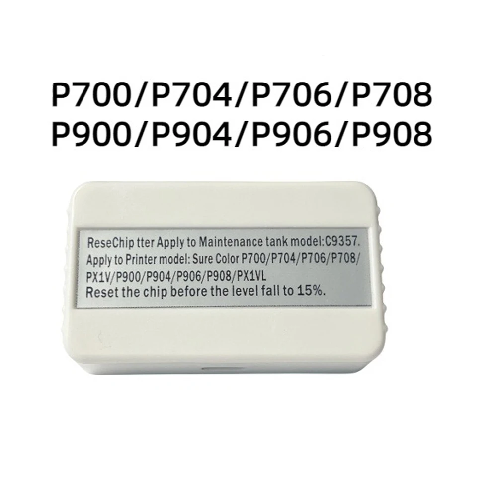Reiniciador de Chip de caja de tanque de mantenimiento C9357 para impresora Epson SureColor P700 P703 P900 P704 P706 P708 P903 904 P906 P908 PX1V PX1VL - imagen 2