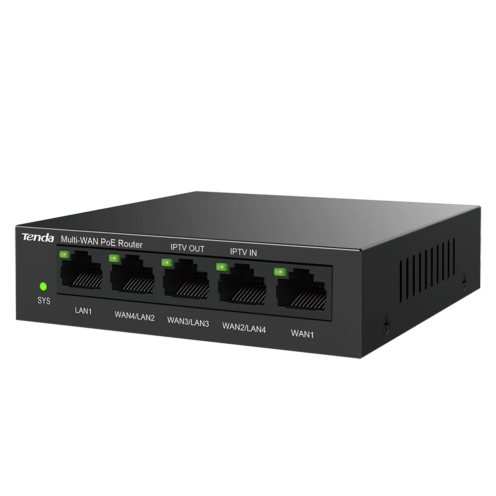 Tenda Fuente de alimentación PoE Gigabit de 5 puertos Gestión AP Enrutador de malla Enterprise100/1000Mbps integrado Gerente web Versión en inglés - imagen 2