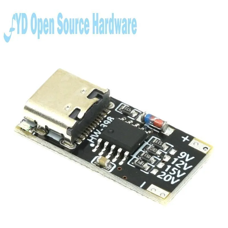 Módulo de placa de disparo PD de USB-C, placa señuelo PD/QC, carga rápida tipo c a cargador de alta velocidad, entrega de energía de 9V, 12V, 15V y 20V, 1-20 piezas - imagen 3