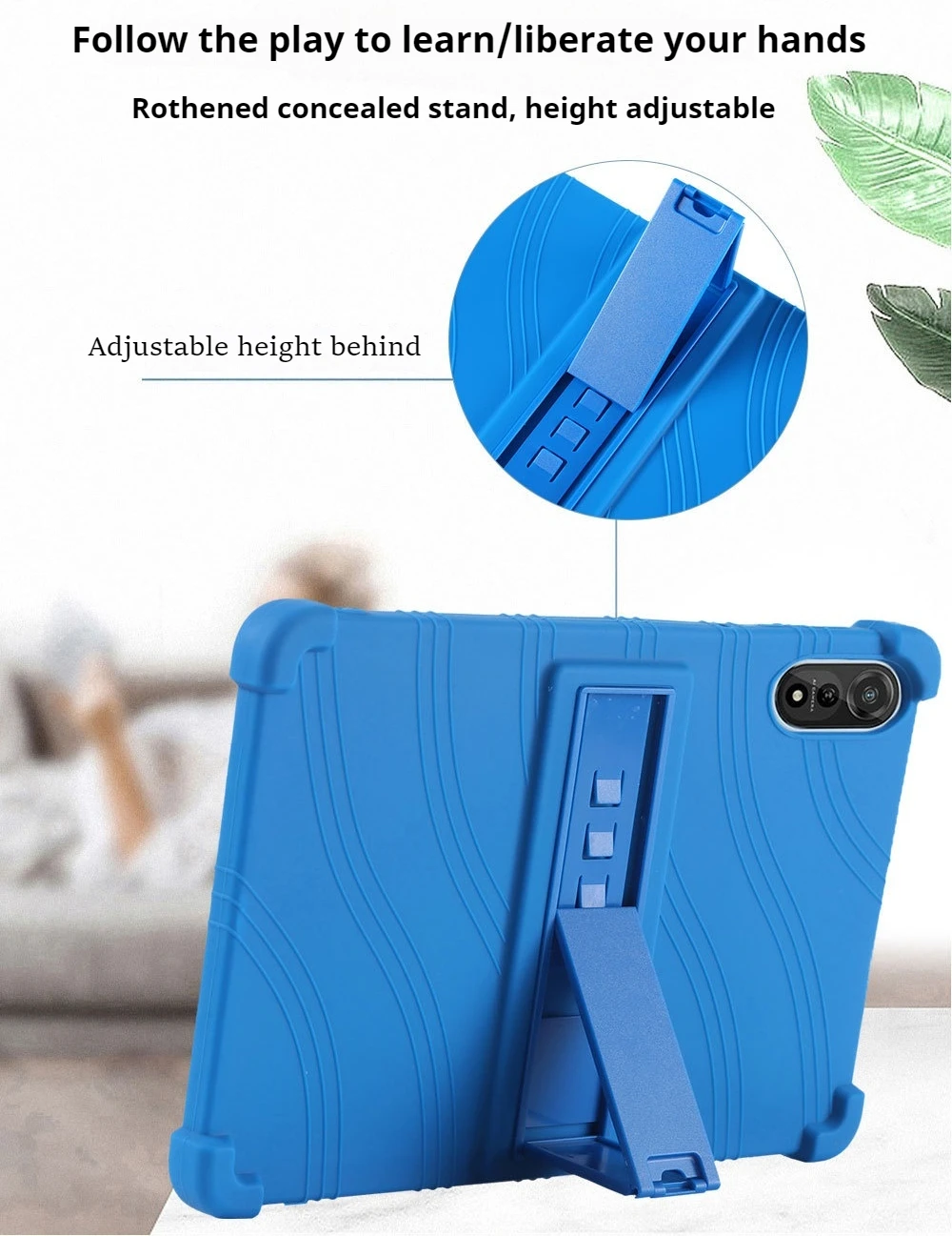 Para Blackview Mega2 Mega 2 funda para tableta 12 pulgadas 2024 silicona suave cuerpo completo a prueba de golpes soporte carcasa protectora - imagen 3