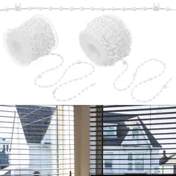 Cadena blanca de recambio para persiana vertical – Accesorio decorativo