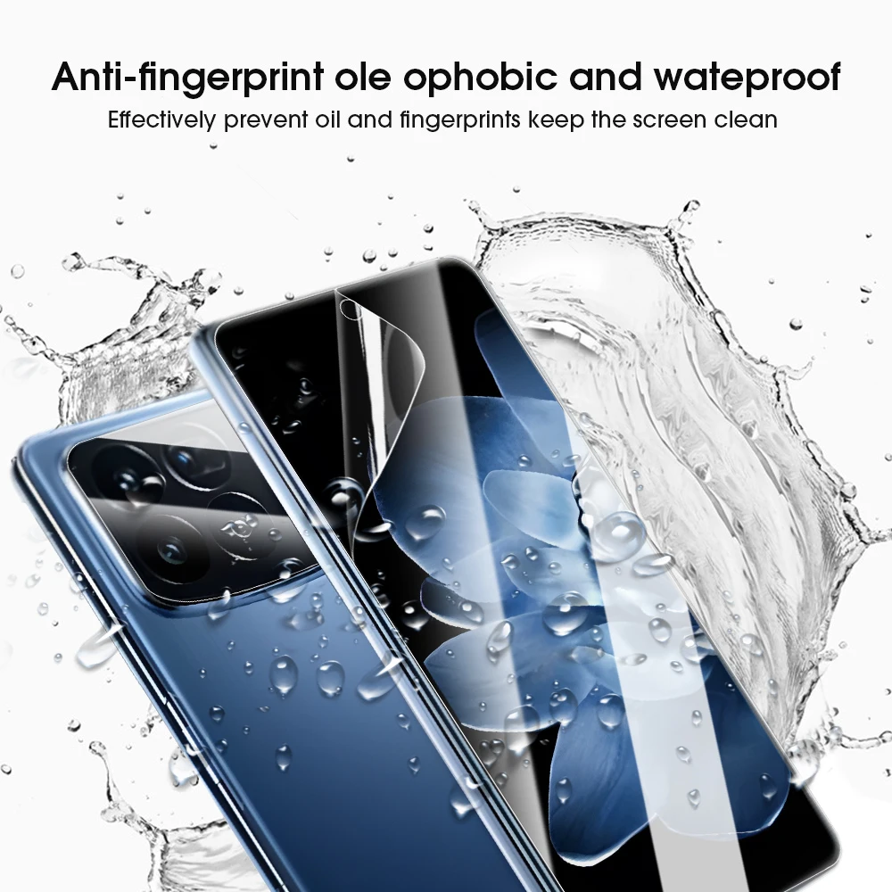 Protector de pantalla transparente HD 6 en 1 para Xiaomi Mi Mix Fold 4 5G, película frontal de hidrogel, cámara trasera, vidrio templado para Mi Mix Fold4 - imagen 3