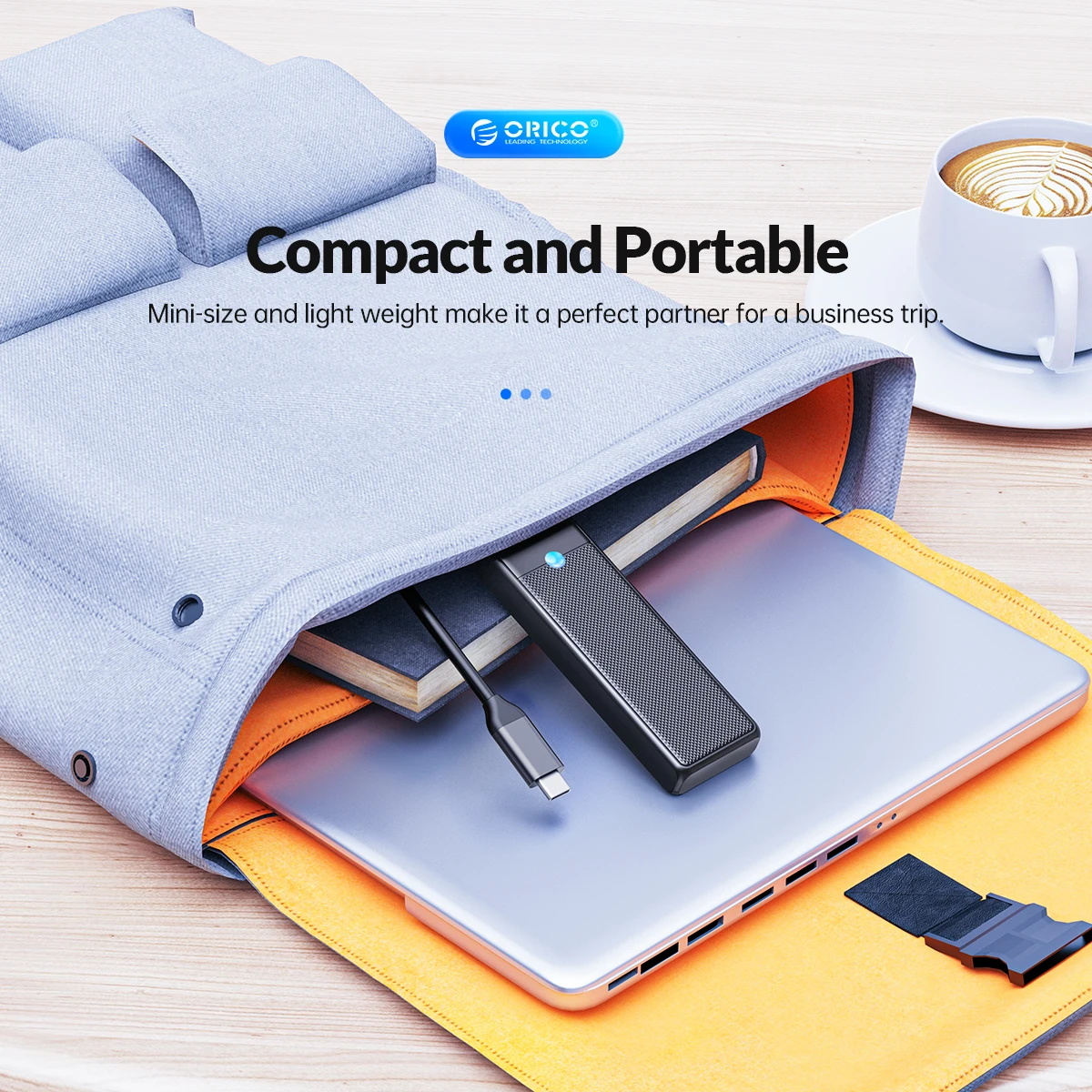 ORICO-Adaptador de concentrador USB 3,0, puerto de carga PD100W, 5Gbps, concentrador de transmisión de alta velocidad - imagen 5