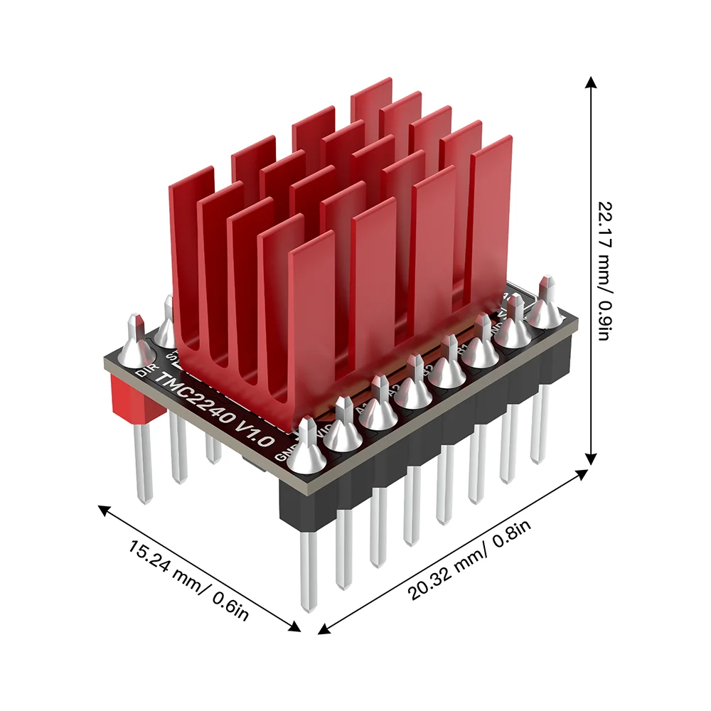Módulo controlador de Motor paso a paso BIGTREETECH TMC2240, piezas de impresora 3D, modo SPI 36V, alta velocidad VS TMC2209 TMC5160 para Octopus SKR - imagen 5