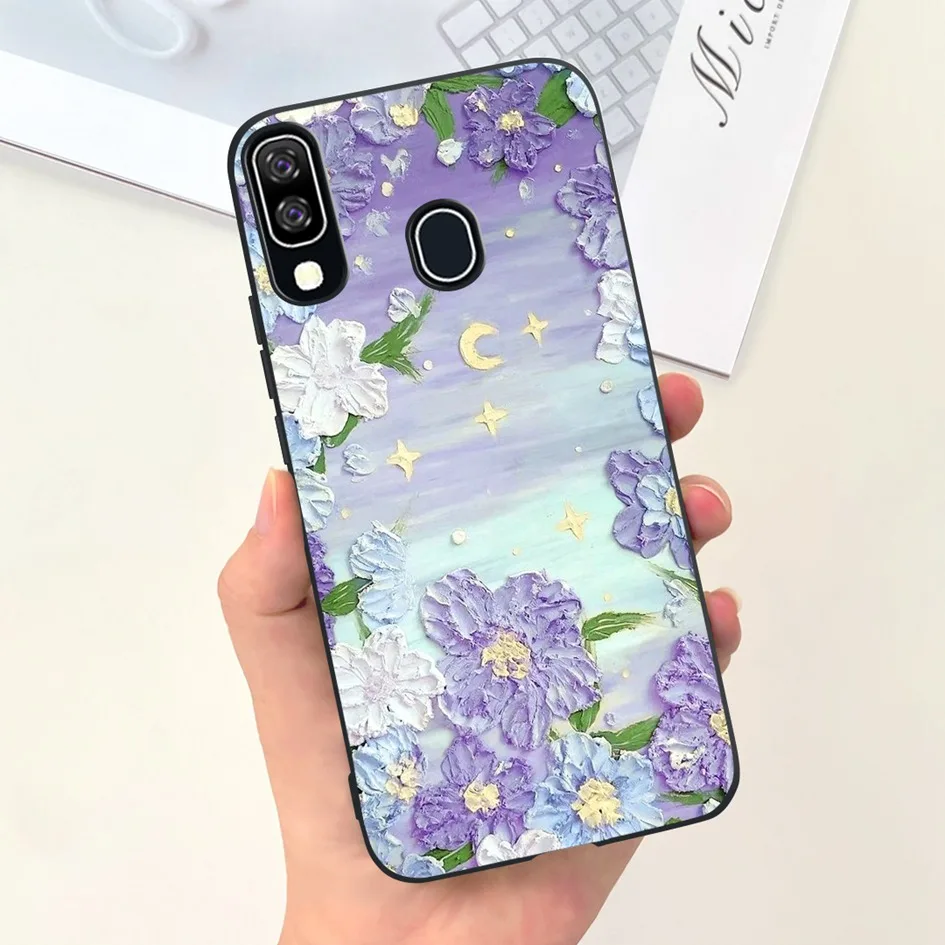 Para Samsung A40 funda bonita de dibujos animados funda de teléfono de silicona suave para Samsung Galaxy A40 A 40 GalaxyA40 A405 SM-A405F A405F fundas - imagen 2