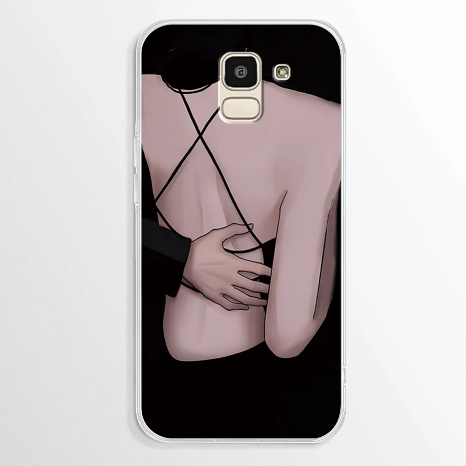 Funda transparente para Samsung Galaxy J6 Plus J8 2018 J610F, Funda elegante de silicona suave para Samsung J6 J600F Capa - imagen 2