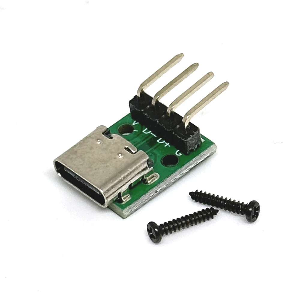 Conector USB tipo C 3,1, conector hembra tipo C de 16 pines y 4 pines, puerto de carga, toma USB 3,1 con placa de fijación de tornillo - imagen 4