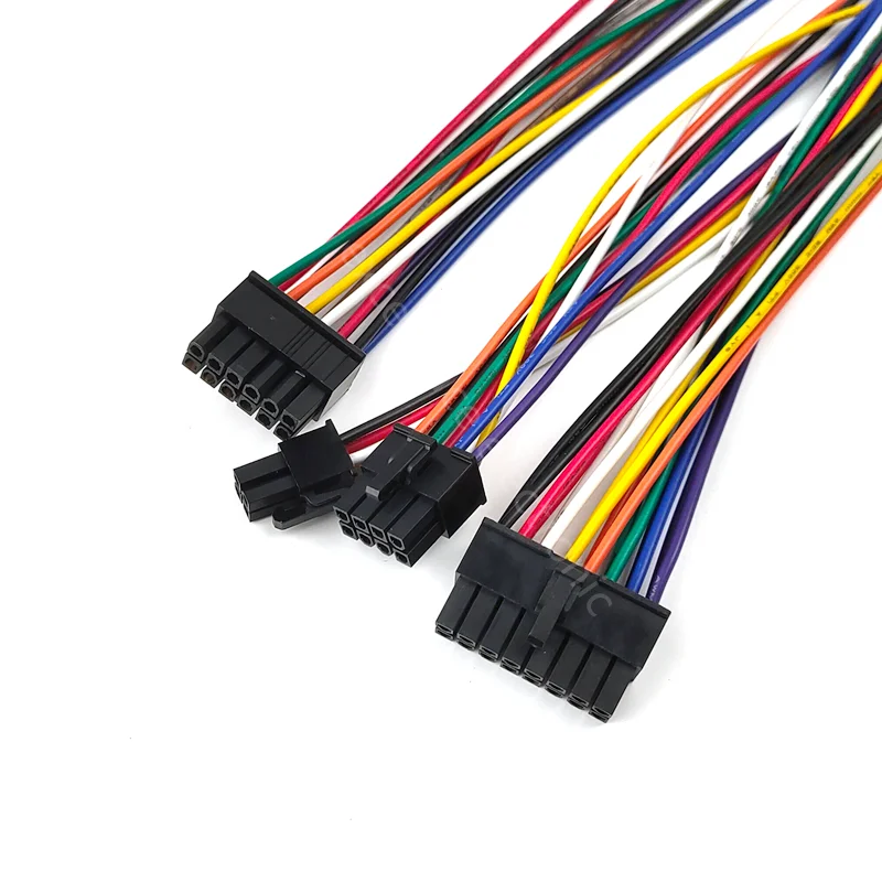 Arnés de cables para coche, color negro, 5557/5559, 4,2mm, 4P/6P/8P/10P/12P/14P/16P/18P/20P/22P/24 Pines, 2 unidades conector 1007-18AWG, 30CM de longitud - imagen 4