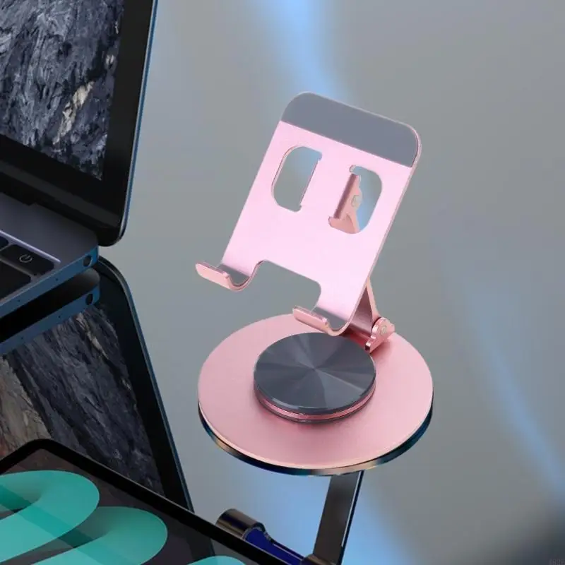 462E Soporte teléfono aluminio con ángulos visualización ajustables Metal soporte teléfono universal - imagen 3