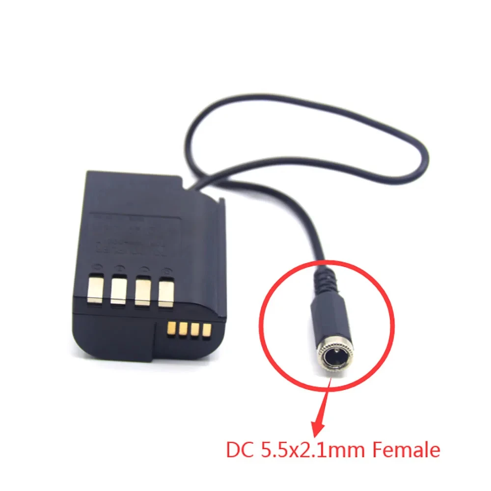 DMW-DCC17 acoplador CC 5,5x2,1mm hembra DMW-BLK22 batería simulada para cámara Panasonic LUMIX DC-S5 DC-S5K DC-S5GK GH6 - imagen 4
