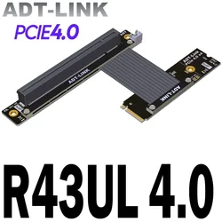 Extensor Riser PCIe 4.0 para SSD M.2 NVMe – Giro 90º