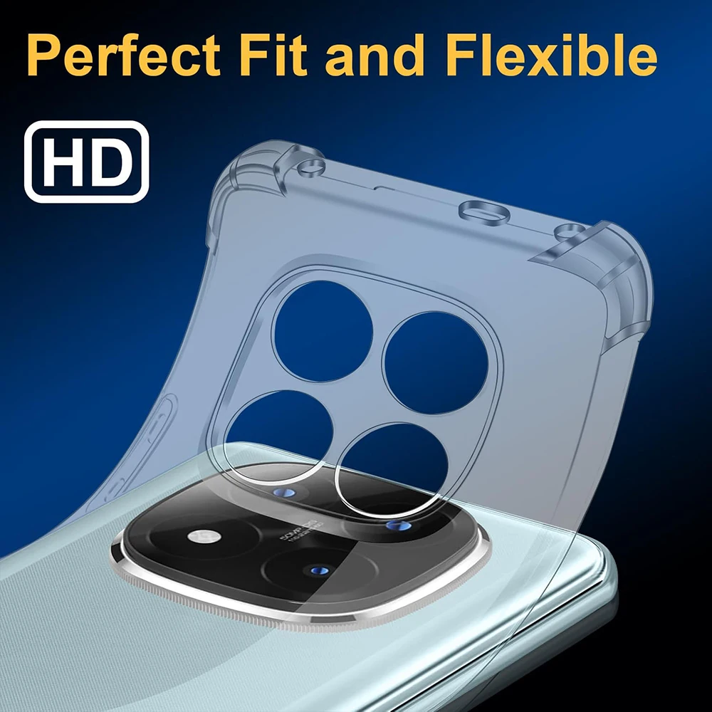 Funda transparente a prueba de golpes con Airbag para Xiaomi Redmi Note 14 Pro + 5G, funda ultrafina transparente para Redmi Note 14 Pro Plus 5G - imagen 3