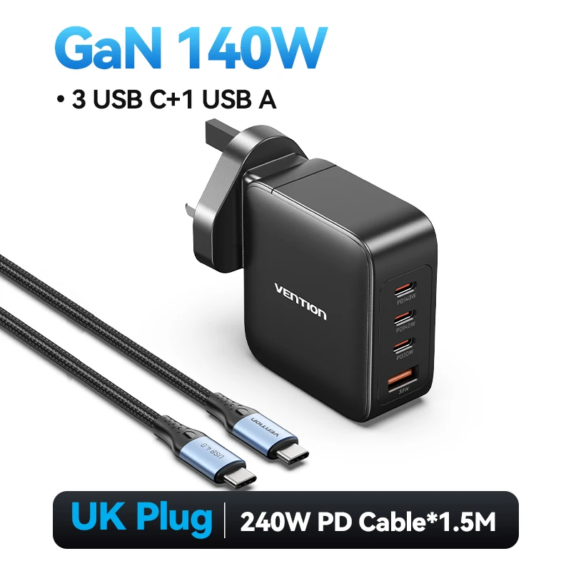4 Ports GaN 140W UK