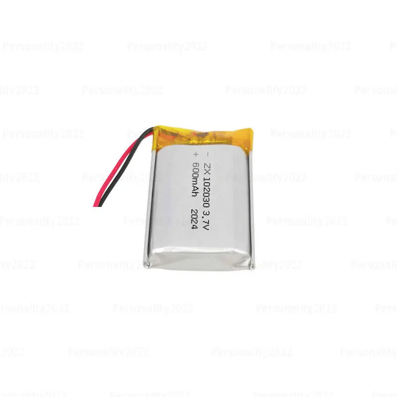 Batería de polímero de iones de litio recargable para instrumentos de belleza, reproductores de Mp3, lectores de pulseras y escáneres, 102030, 600mAh, 3,7 V - imagen 4