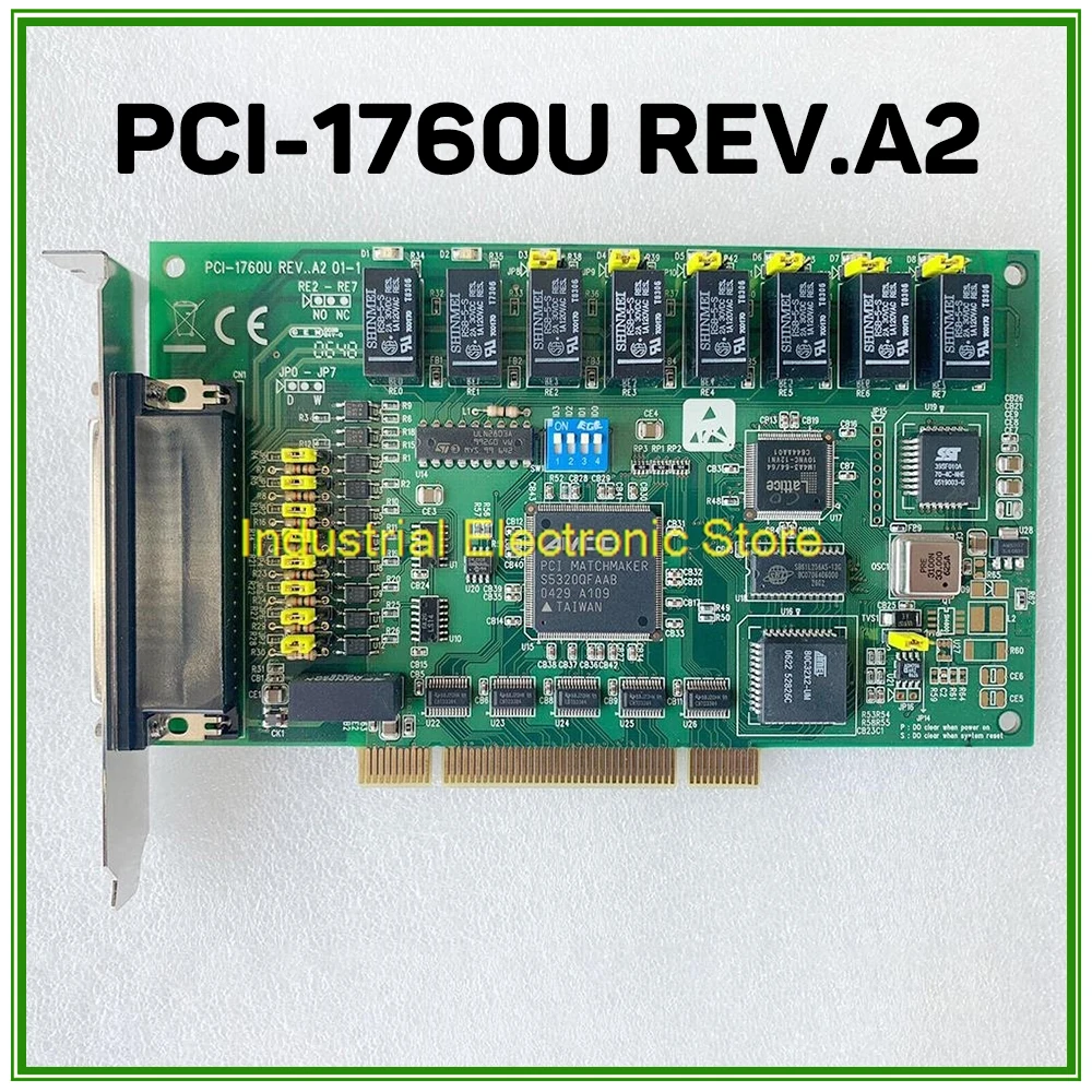 Tarjeta de Entrada Digital con Aislamiento de Salida de Relé de 8 Vías para Advantech PCI-1760U REV.A2 - imagen 3