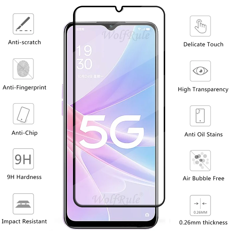 4 en 1 para OPPO A78 5G vidrio para OPPO A78 5G vidrio templado 9H HD Protector de pantalla de protección completa OPPO A 78 A78 5G lente de vidrio - imagen 4