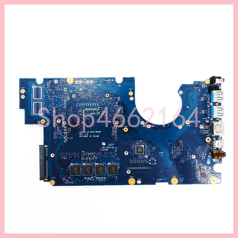 Placa base UX32LA i3 i5 i7-4th CPU 4GB-RAM UMA/DIS para ASUS UX32 UX32L UX32LA UX32LN UX32LA-LN placa base para ordenador portátil prueba de 100% OK - imagen 3