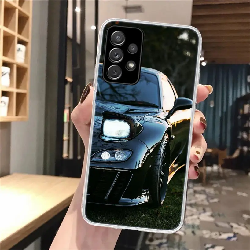 JDM Car RX7 Cool funda de teléfono de silicona para Samsung Galaxy A52 A51 A50S A42 A32 A22 A12 A02S A30S A20S A10S A41 A31 A21S A40 A30 A70 - imagen 3