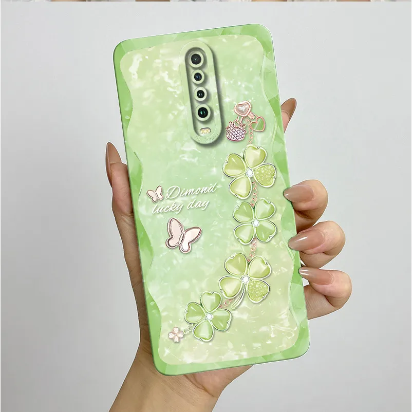 Fundas para Redmi K30 K30i 5G PocoX2 funda de teléfono bonita mariposa flores funda trasera de silicona suave para Xiaomi Poco X2 carcasa - imagen 3