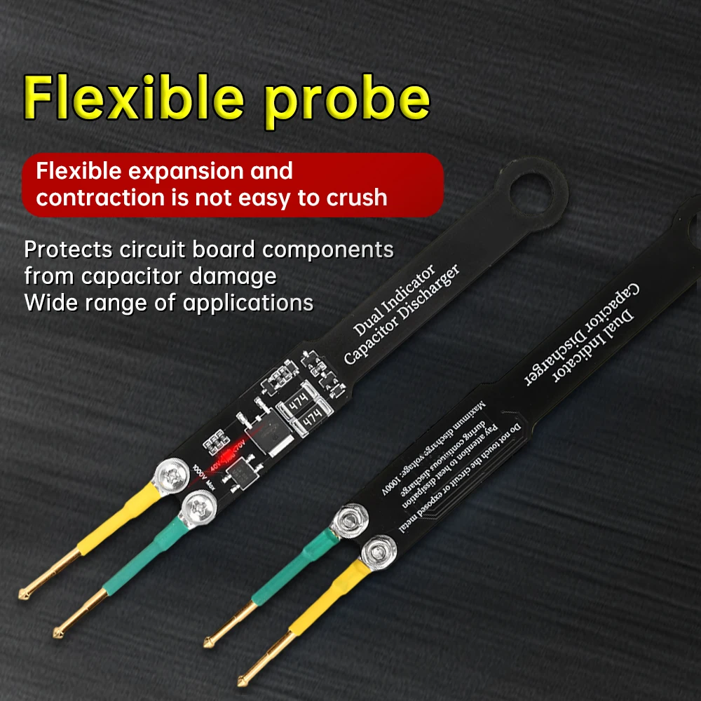 Pluma de descarga de condensador, herramienta de reparación de descarga de temperatura constante AC/DC, herramienta antigolpes sin polaridad positiva o negativa - imagen 3