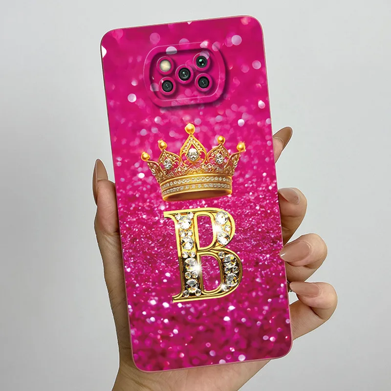 Para Xiaomi Poco X3 Pro / Poco X3 NFC / Poco X3 letra inicial pareja carcasa de teléfono PocoX3 X 3Pro funda protectora de silicona suave - imagen 3