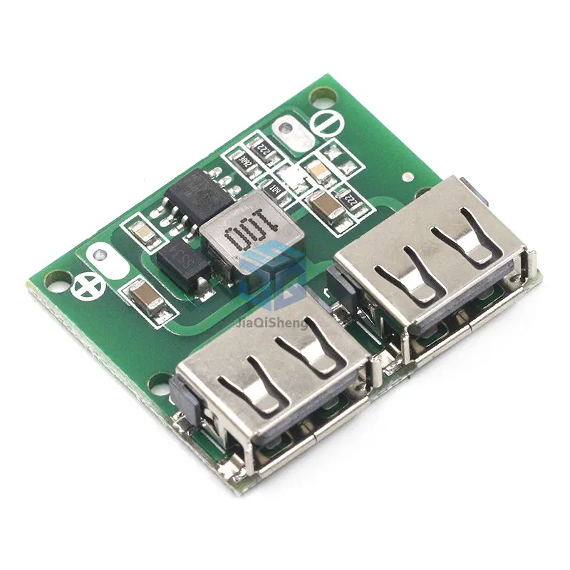 Módulo de alimentación reductor de 9V, 12V, 24V a 5V, DC-DC, salida Dual USB, placa de voltaje Buck, regulador de carga de coche 3A, 6-26V - imagen 3