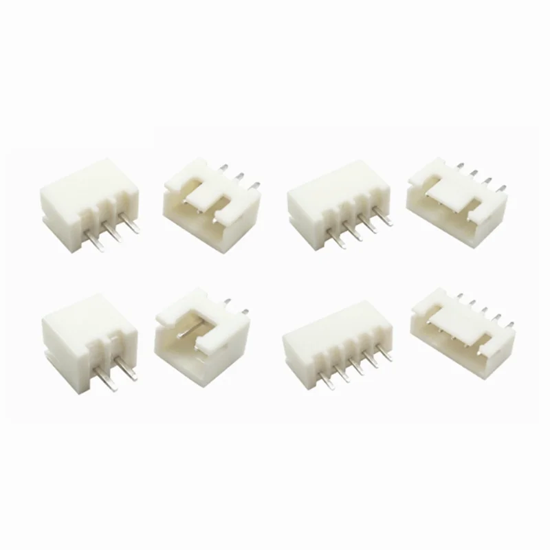 50 Uds XH 2,54 2,54mm conector de carcasa de cabezal de Pin de paso JST XH2.54 2P 3P 4P 5P 6P 7P 8P 9P 10 pines macho recto para PCB